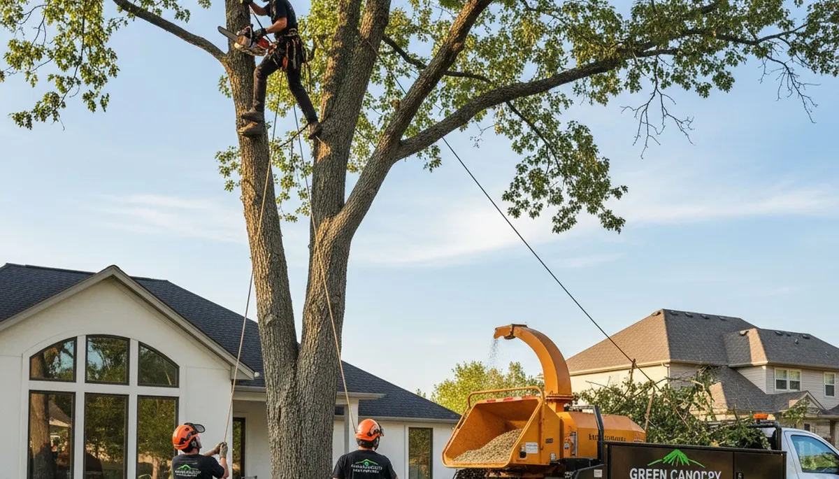 Professional tree removal service in Bellevue, WA safely cutting and clearing damaged trees